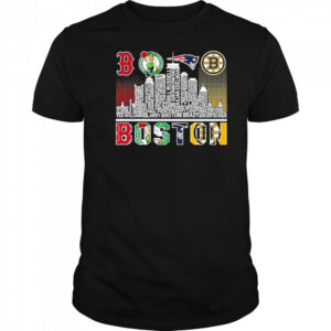 Boston Skyline City Sports Team Logo 2025 Shirt