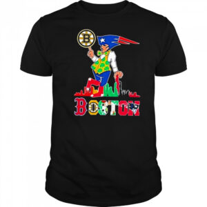 Boston Skyline Retro Sports Teams Logo 2025 Shirt