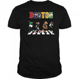 Boston Sports Team Logo Mascot Abbey Road 2025 Shirt