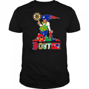 Boston sports team skyline shirt