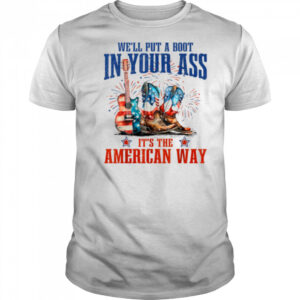 Brought To You Courtesy Of The Red, White & Blue Cowgirl T Shirt