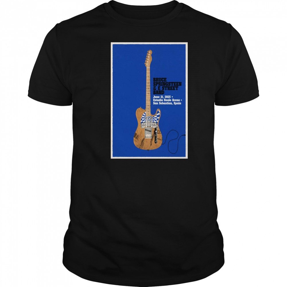 Bruce Springsteen & The E-Street Band June 21 2025 San Sebastian Spain Poster T-Shirt