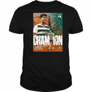Carlos Alcaraz Roland Garros 2025 Champions T-Shirt