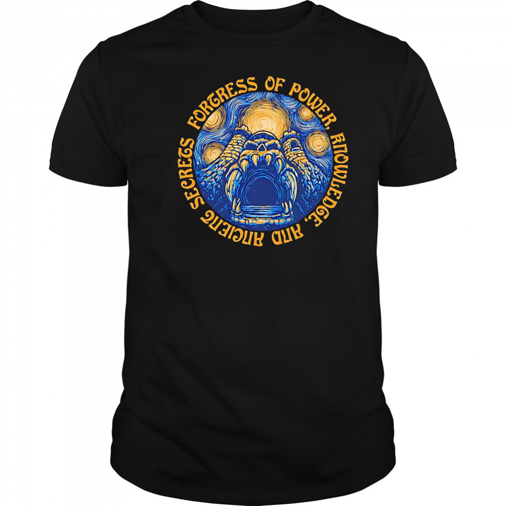 Castle Grayskull fortress of Power knowledge and ancient secrets shirt