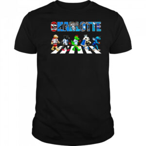 Charlotte sports mascot Abbey Road cross road shirt