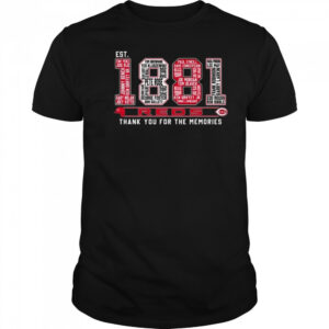 Cincinnati Reds Est 1881 Thank You For The Memories Shirt