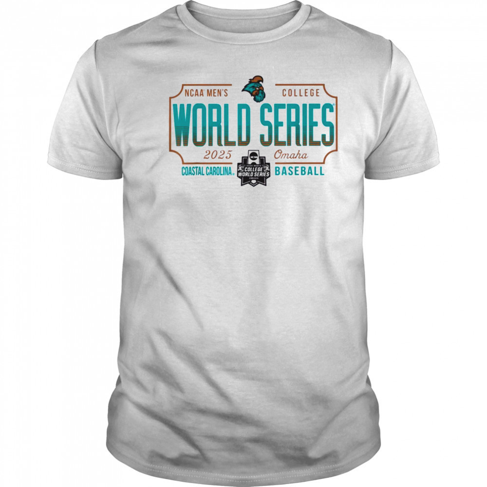 Coastal Carolina Chanticleers MCWS 2025 College World Series T Shirt