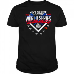 College World Searies 8 Team Tee with Beaver 2025 shirt