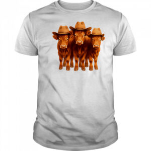 Cowboy Hat Wearing Cows cute shirt