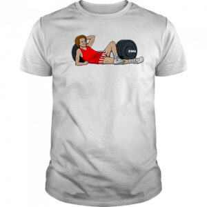 Dadman walking wearing richard simmons gym shirt