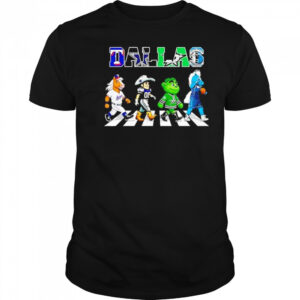 Dallas Sports Team Logo Mascot Abbey Road 2025 Shirt