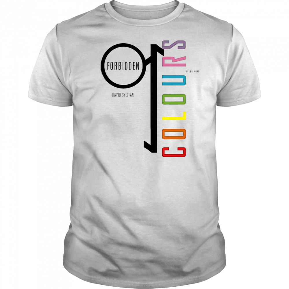 David Sylvian Forbidden Colours My Love Wears Pride Rainbow T-Shirt