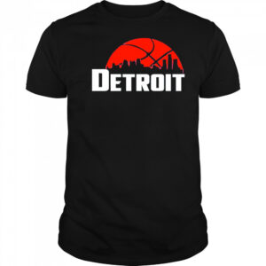 Detroit Pistons Cityscape Skyline style 2025 shirt