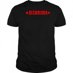 Dickrider red letter shirt
