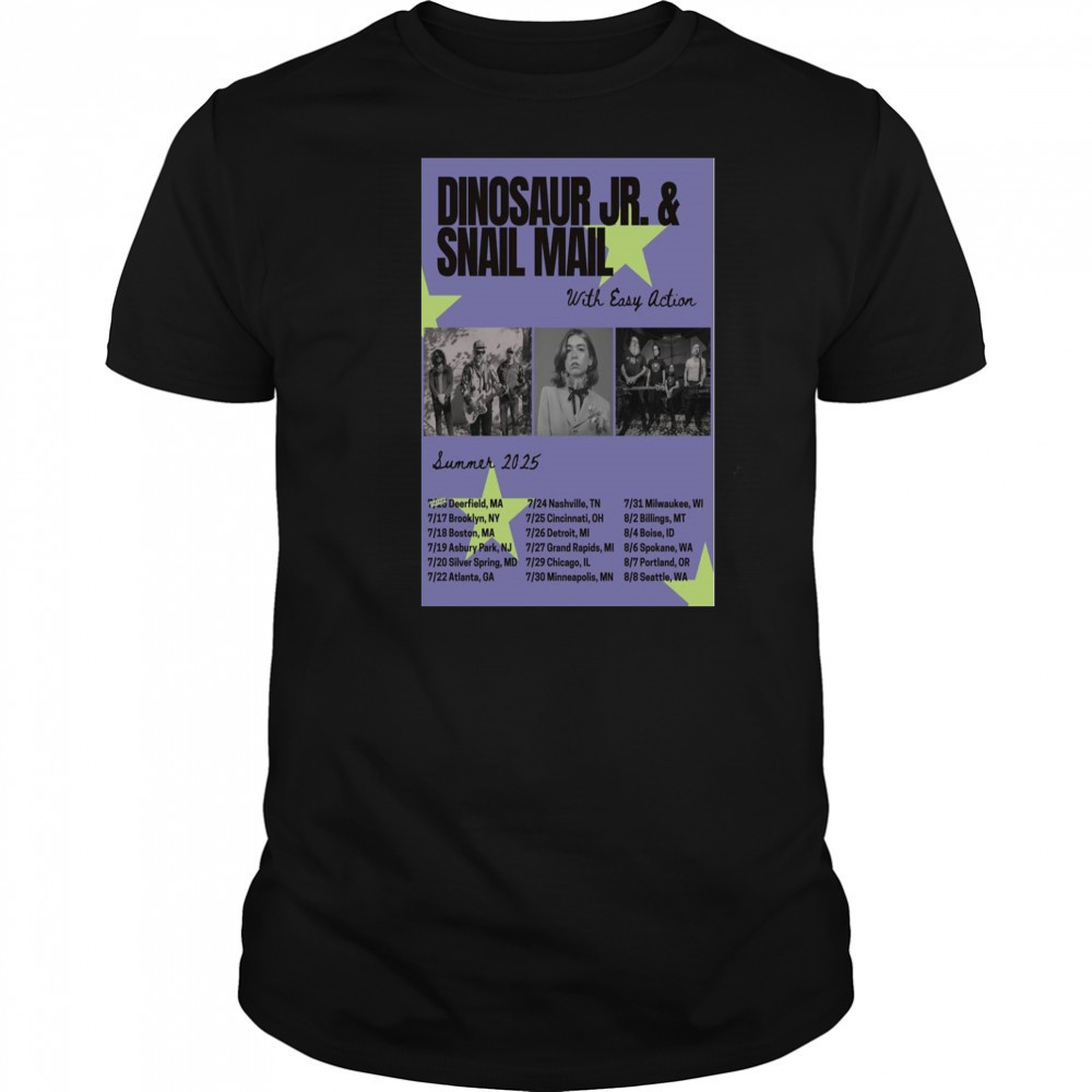 Dinosaur Jr Poster Summer 2025 Tour Shirt