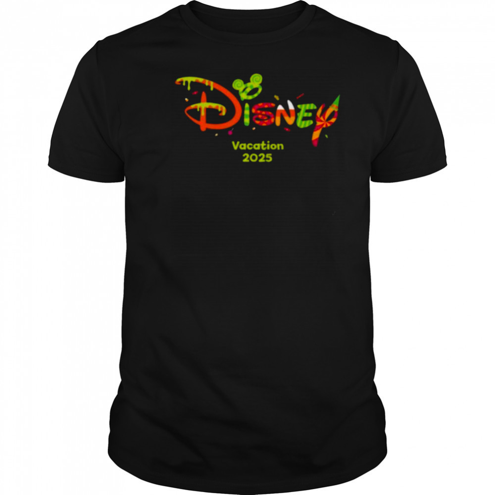 Disney Vacation 2025 Halloween Treats Script Logo Group Trip Shirt