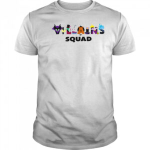 Disney Villains Squad Character Letters Trip Matching T Shirt
