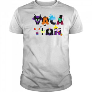 Disney Villains Vacation Big Character Letters Disney Trip T Shirt