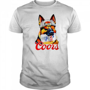 Dog Coors Light beer shirt
