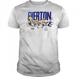 Everton Football Looney Tunes Multi Character shirt