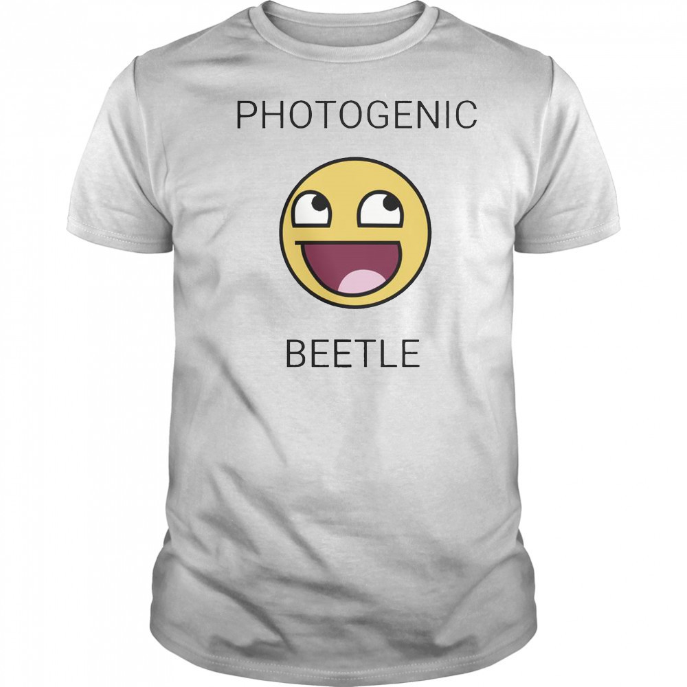 Face Smiley Meme Photogenic Beetle T-Shirt