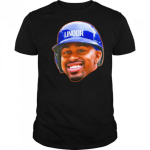 Francisco Lindor head in the game shirt