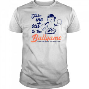 Funny Peanuts Take Me Out To The Ball Game Baseball Shirt