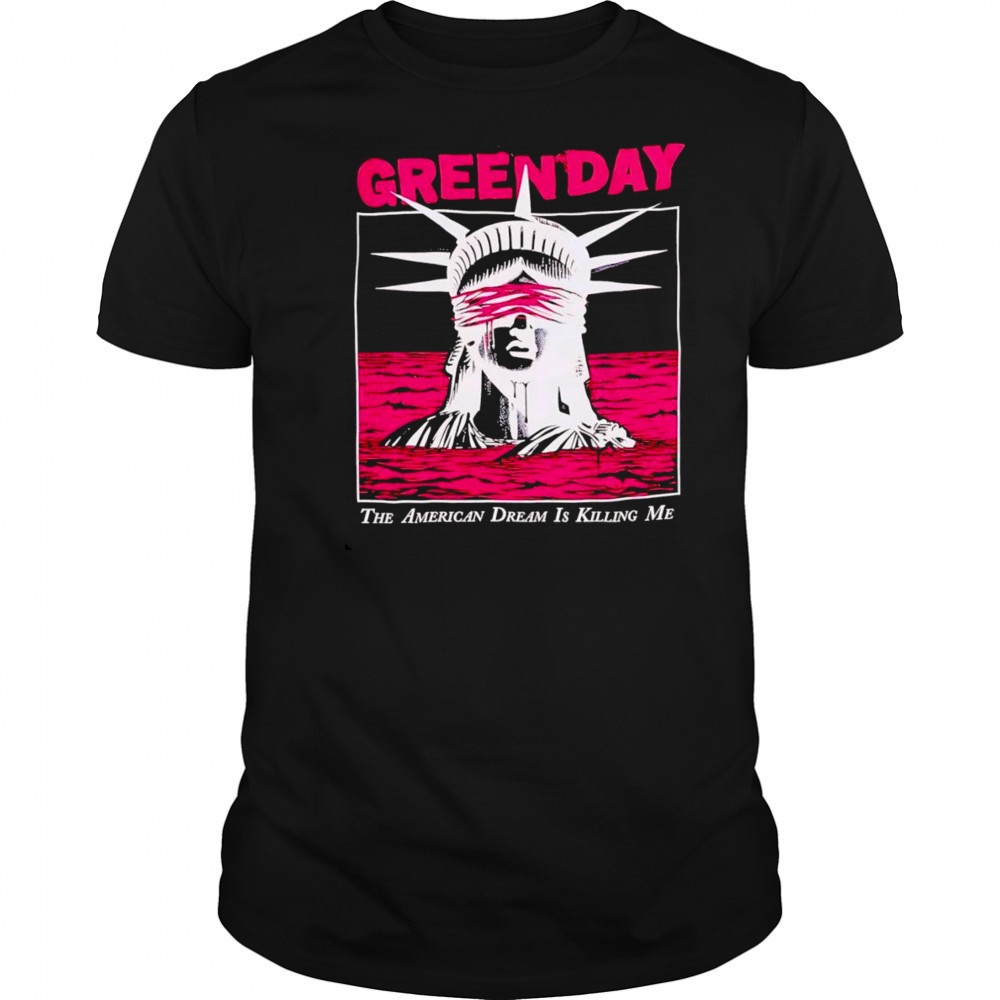 Green Day Blindfolded Lady Liberty shirt