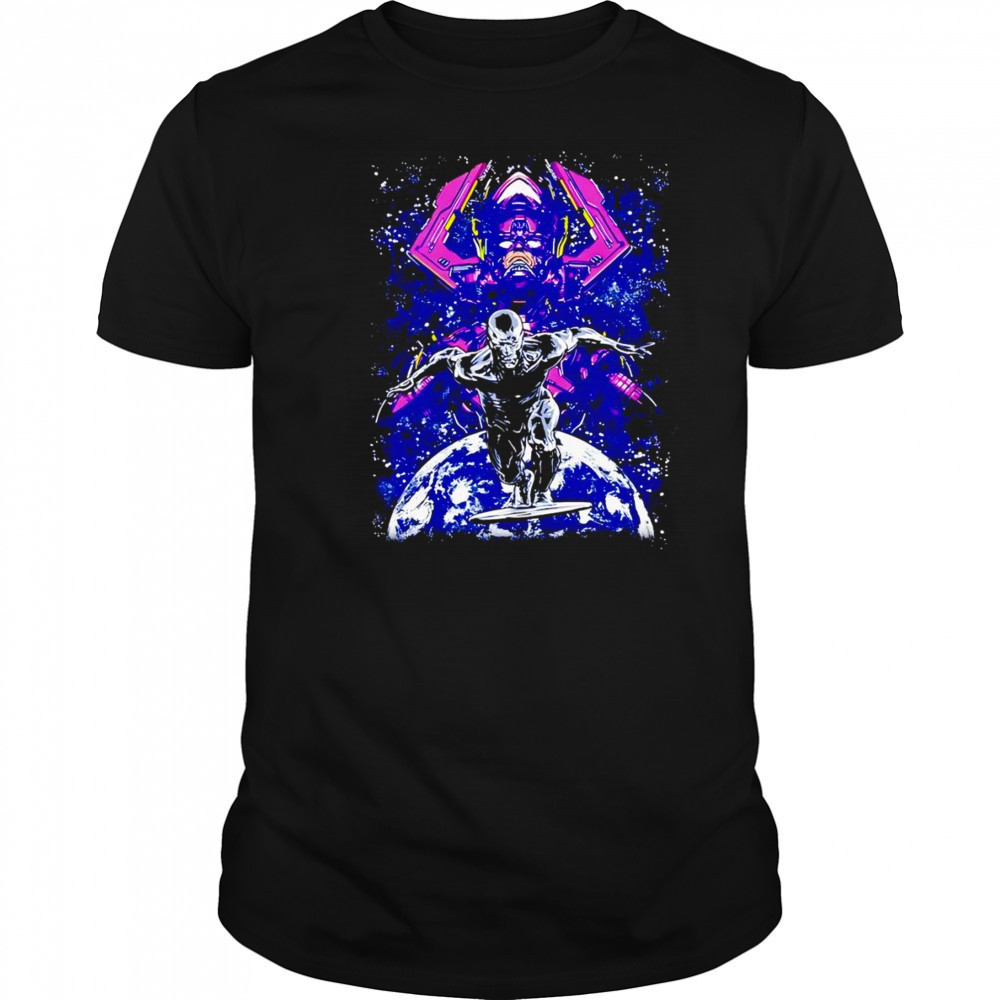 Harbinger of Doom Galactus and Silver Surfer shirt