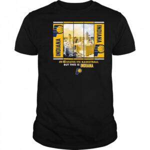 Indiana Pacers Stadium Essentials Unisex Skyline Boxout T-Shirt