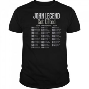 John Legend Get Lifted 20th Anniversary World Tour 2025 T-Shirt