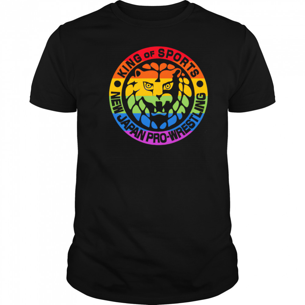 Lion Mark Pride King of sports new Japan pro wrestling shirt