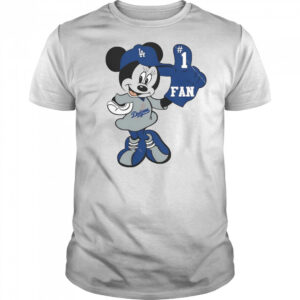 Minnie LA Dodgers Minnie Mouse Dodgers Fan Baseball T-Shirt