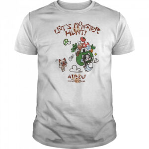 Monster Hunter Diary Airou Felyne shirt