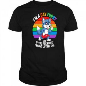 Wolf I’m a gay furry and if you ask nicely I might lift my tail shirt