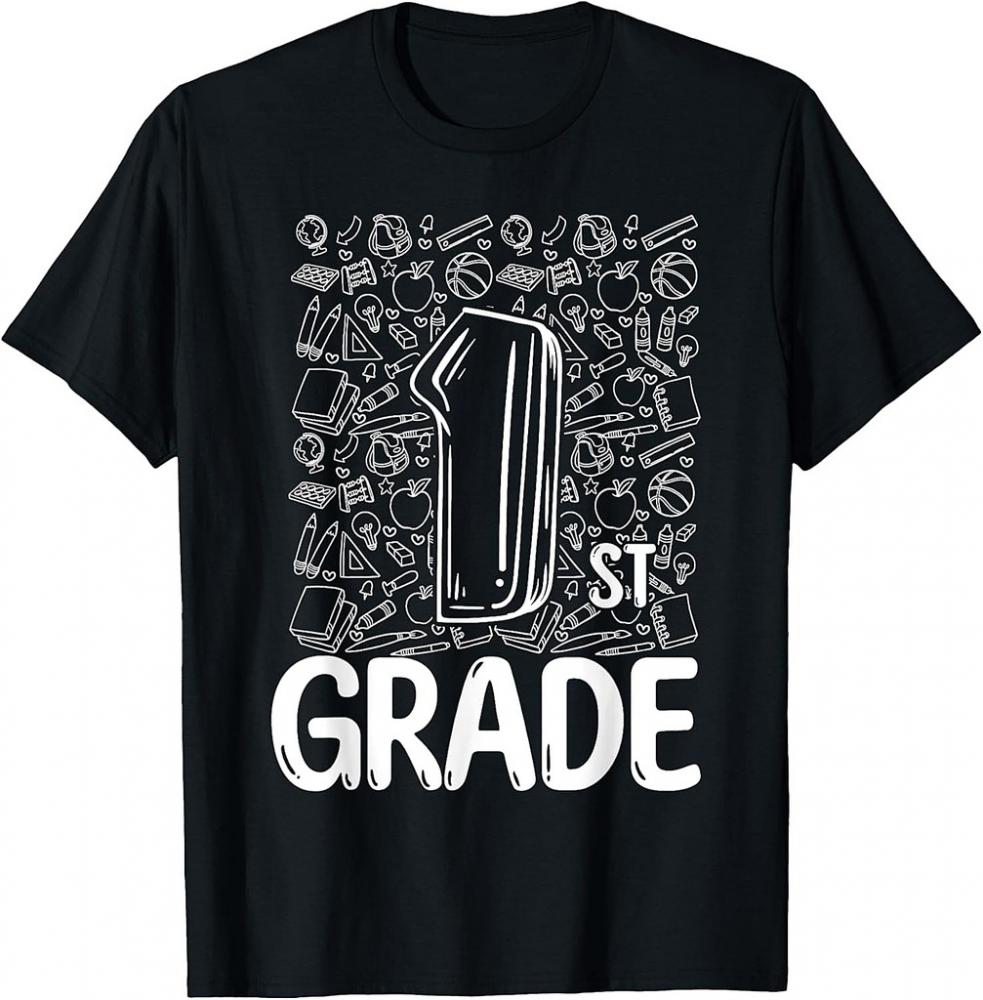 1st Grade Typography Team First Grade Teacher Back To School T-Shirt 1st Grade Typography Team First Grade Teacher Back To School T-Shirt