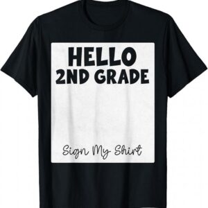 2nd Grade Back to School Kids Hello Second Grade Team T-Shirt