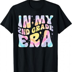 In My 2nd Grade Era Funny Back To School Groovy Teacher Mom T-Shirt