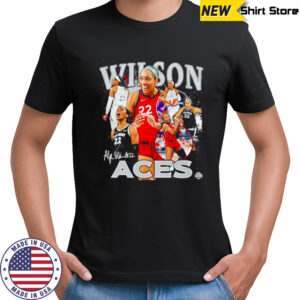 A’ja Wilson Las Vegas Aces WNBA All-Star signature shirt