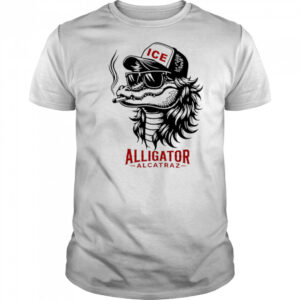 Alligator Alcatraz ICE black white shirt