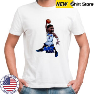 Anthony Edwards Art Ant-Man Timberwolves jersey cartoon shirt