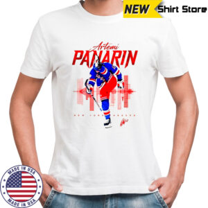 Artemi Panarin New York Rangers skyline signature shirt