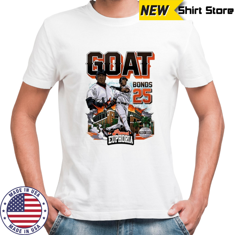 Barry Bonds GOAT San Francisco Giants baseball graphic shirt