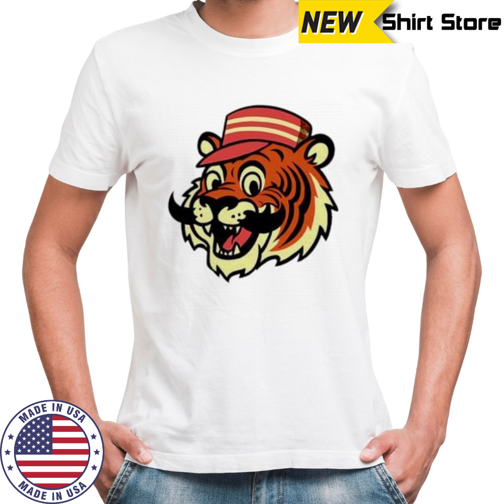 Baseball Tiger Big head shirt