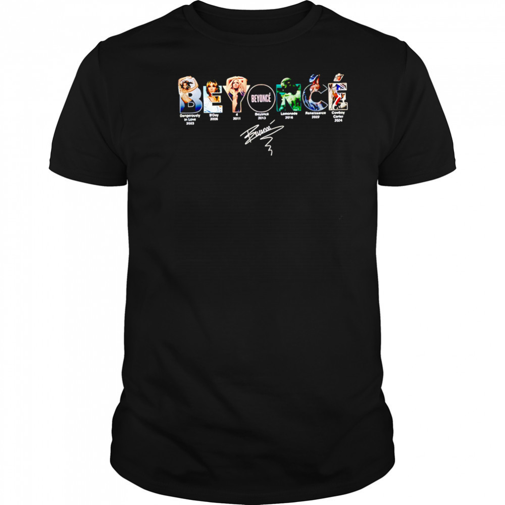 Beyonce with New Album signature shirt
