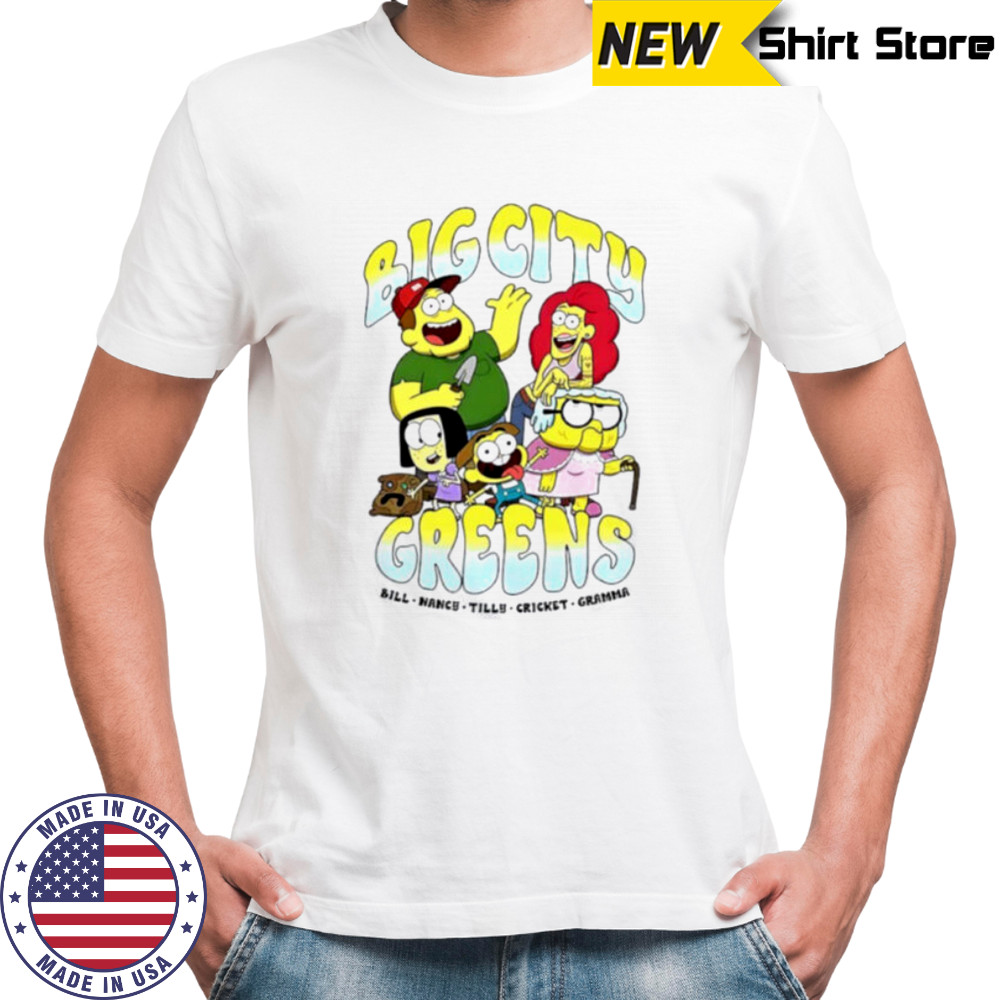 Big City Greens Bill Nancy Tilly Cricket Gramma cartoon shirt