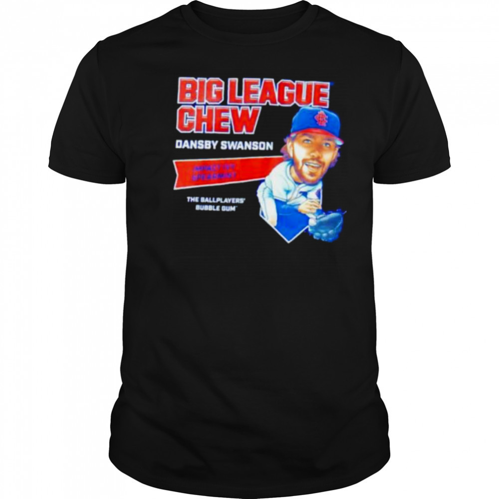 Big League Chew Dansby Swanson Impact Ivy Spearmint The Ballplayers Bubble Gum shirt
