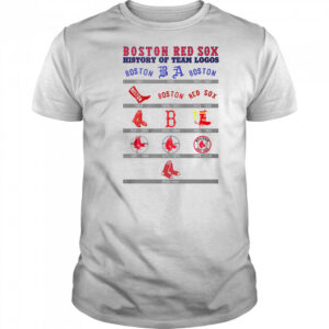 Boston Red Sox history of team logos shirt