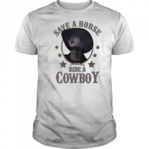 BTS Jin save a horse ride a cowboy shirt