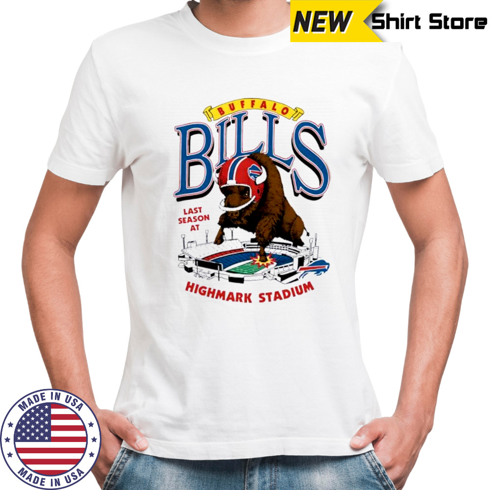 Buffalo Bills Homage Highmark Stadium Farewell Season Schedule mascot shirt